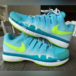 Nike Zoom Vapor Tour Tennis Shoes Light Aqua/Volt Women’s Size 9.5 (NWOT)
